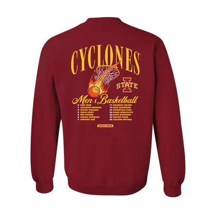Iowa State - NCAA Men's Basketball : Roster Crewneck Sweatshirt-1