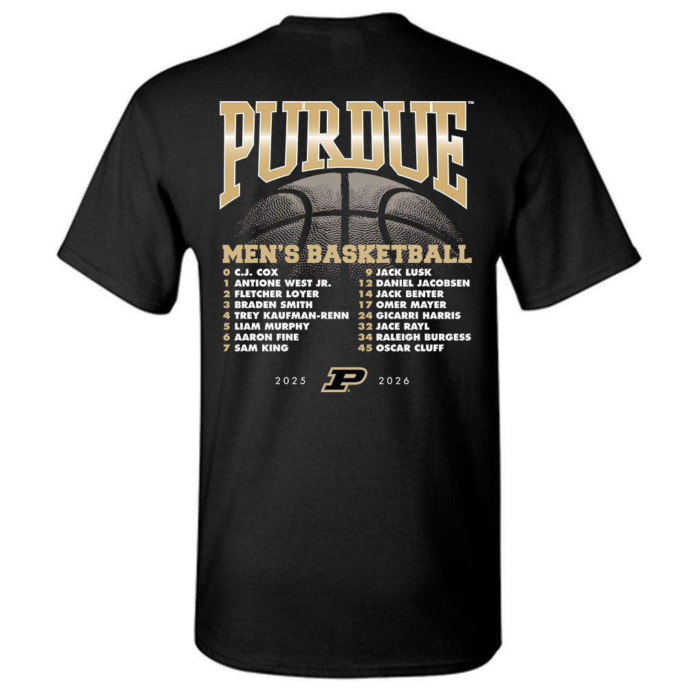 Purdue - NCAA Men's Basketball : - 25-26 Roster T-Shirt-1