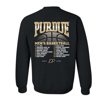 Purdue - NCAA Men's Basketball : - 25-26 Roster Crewneck Sweatshirt-1
