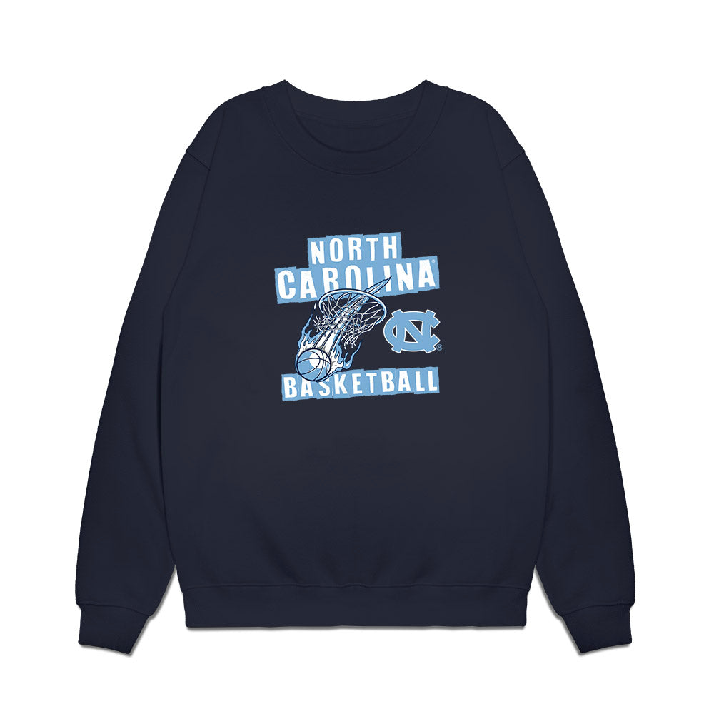 UNC - NCAA Men's Basketball : - Roster List Premium Crewneck Sweatshirt-0
