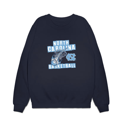 UNC - NCAA Men's Basketball : - Roster List Premium Crewneck Sweatshirt-0