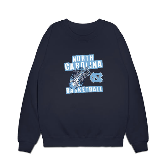 UNC - NCAA Men's Basketball : - Roster List Premium Crewneck Sweatshirt-0