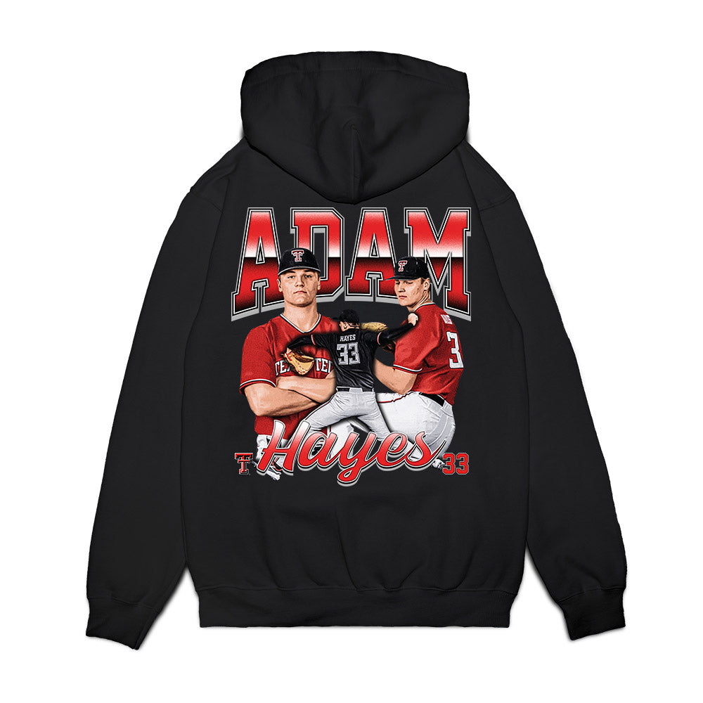 Texas Tech - NCAA Baseball : Adam Hayes - Collage Premium Hooded Sweatshirt-1