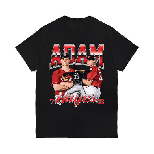 Texas Tech - NCAA Baseball : Adam Hayes - Collage Comfort Colors T-Shirt-0