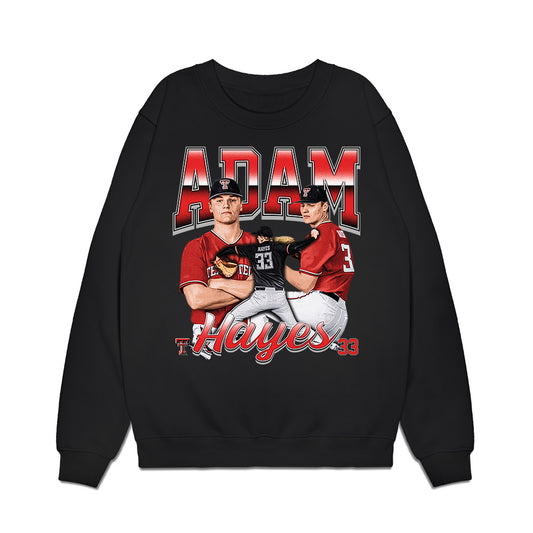 Texas Tech - NCAA Baseball : Adam Hayes - Collage Premium Crewneck Sweatshirt-0