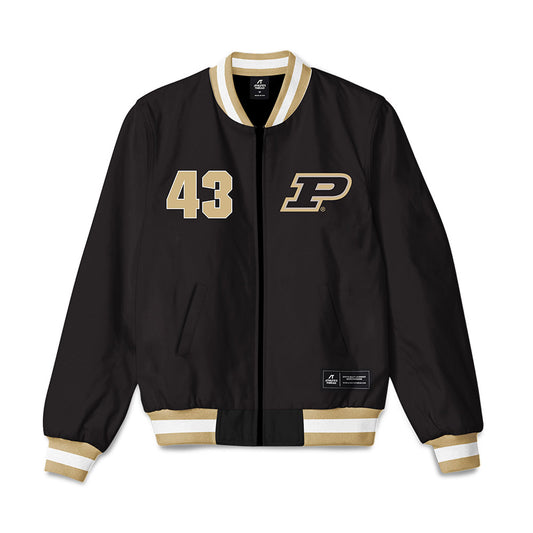 Purdue - NCAA Men's Basketball Legends : Terry Dischinger - Bomber Jacket-0