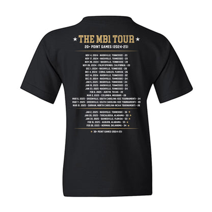 Vanderbilt - NCAA Women's Basketball : Mikayla Blakes - MB1 Tour (Freshman Season) Youth T-Shirt-1