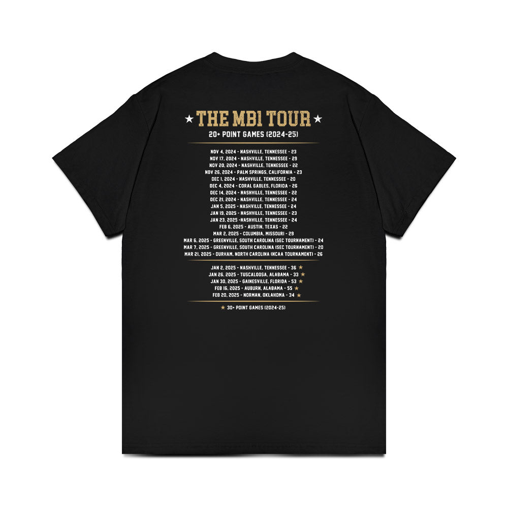 Vanderbilt - NCAA Women's Basketball : Mikayla Blakes - MB1 Tour (Freshman Season) Comfort Colors T-Shirt-1