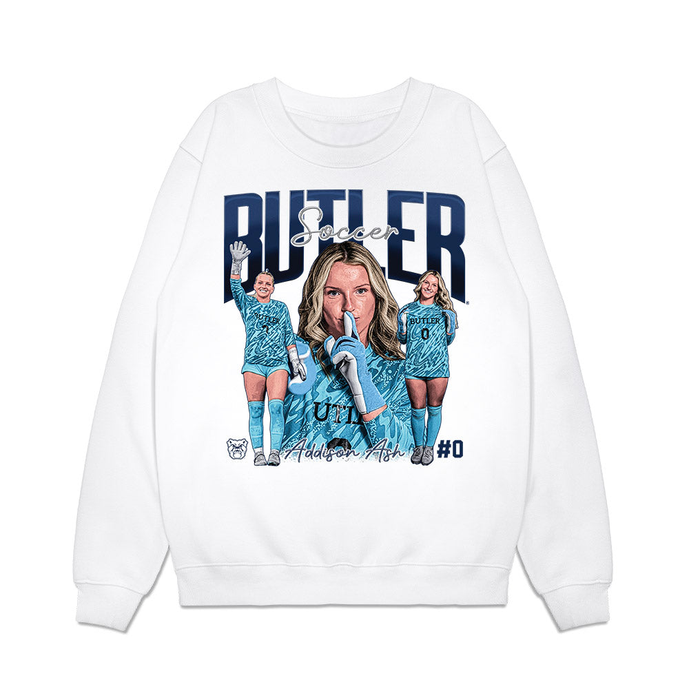 Butler - NCAA Women's Soccer : Addison Ash - Collage Premium Crewneck Sweatshirt-0