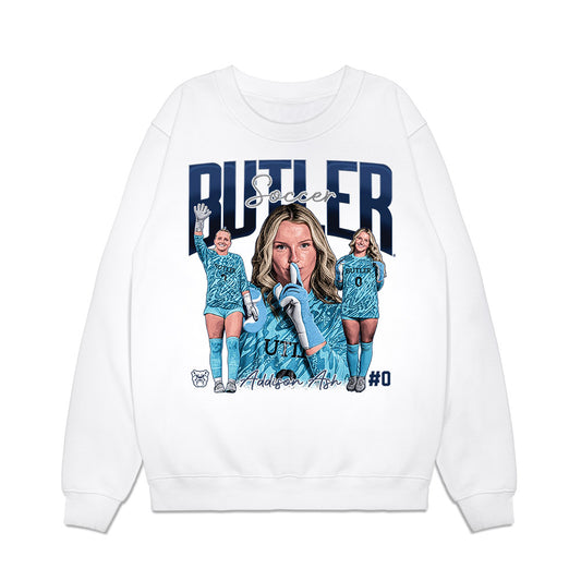 Butler - NCAA Women's Soccer : Addison Ash - Collage Premium Crewneck Sweatshirt-0
