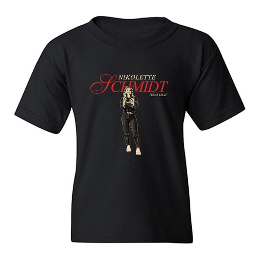 Texas Tech - NCAA Softball : Nikolette Schmidt - Graphic Youth T-Shirt-0