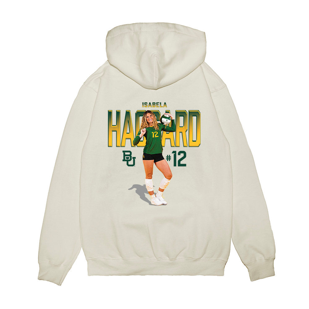 Baylor - NCAA Women's Volleyball : Isabela Haggard - Collage Premium Hooded Sweatshirt-1