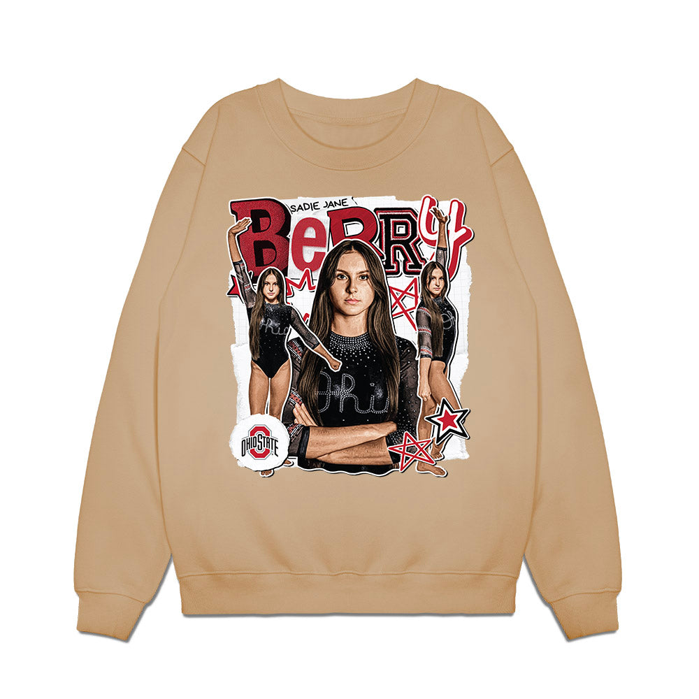 Ohio State - NCAA Women's Gymnastics : Sadie Jane Berry - Collage Premium Crewneck Sweatshirt-0