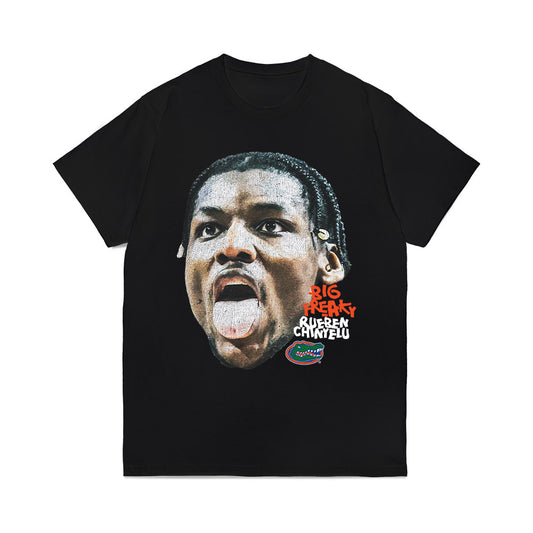 Florida - NCAA Men's Basketball : Rueben Chinyelu - Game Face Big Freaky Comfort Colors T-Shirt-0