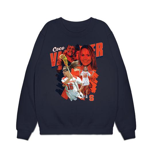 Syracuse - NCAA Women's Lacrosse : Coco Vandiver - Collage Premium Crewneck Sweatshirt-0