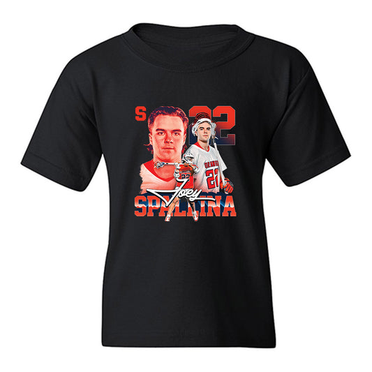Syracuse - NCAA Men's Lacrosse : Joey Spallina - Collage Youth T-Shirt-0