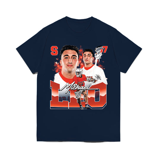 Syracuse - NCAA Men's Lacrosse : Michael Leo - Collage Comfort Colors T-Shirt-0