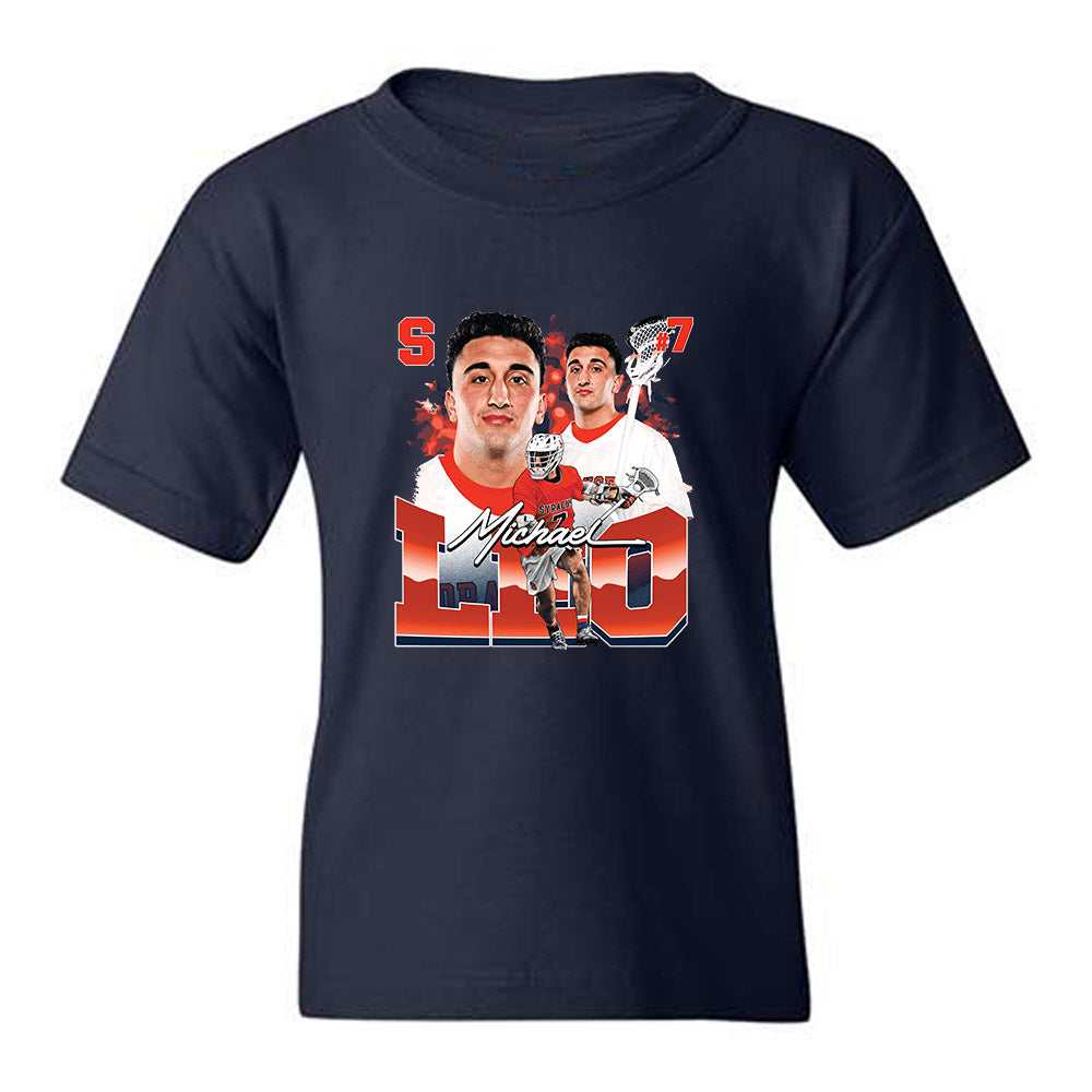 Syracuse - NCAA Men's Lacrosse : Michael Leo - Collage Youth T-Shirt-0