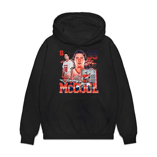 Syracuse - NCAA Men's Lacrosse : Jimmy Mccool - Premium Hooded Sweatshirt-0