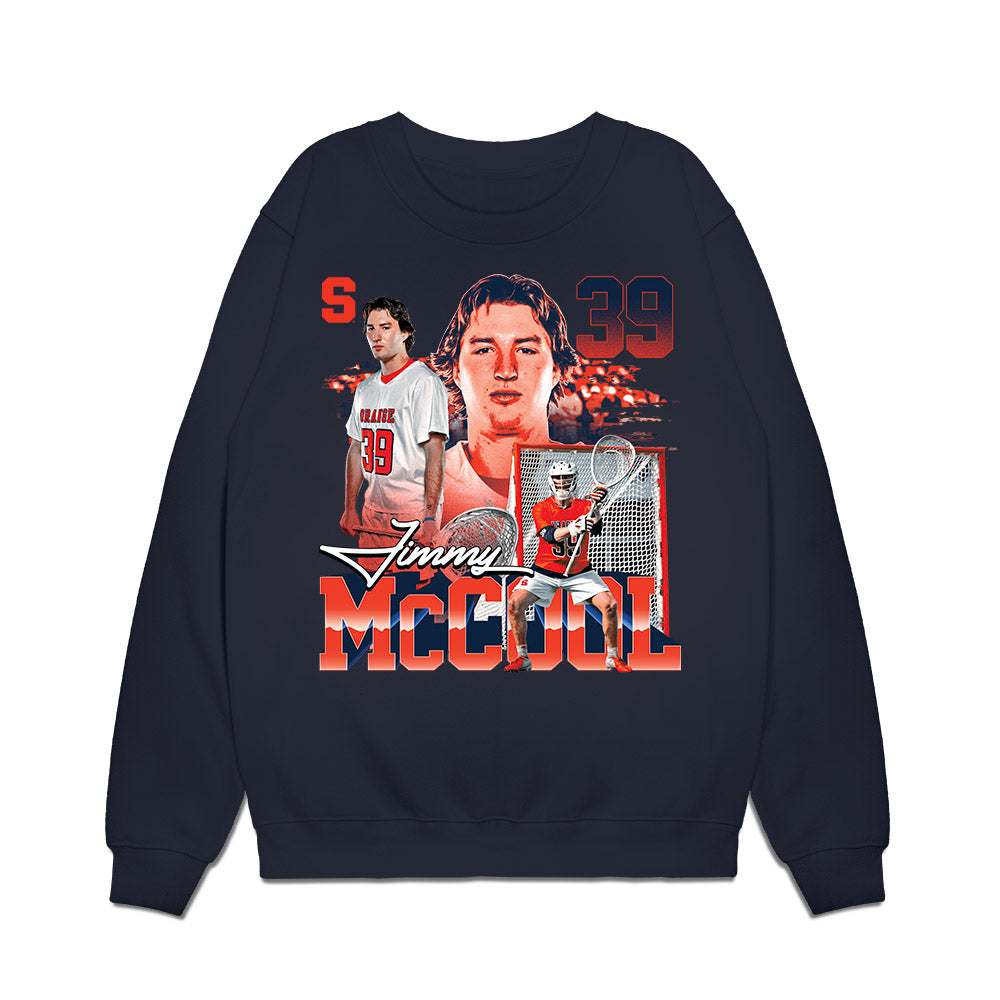 Syracuse - NCAA Men's Lacrosse : Jimmy Mccool - Premium Crewneck Sweatshirt-0