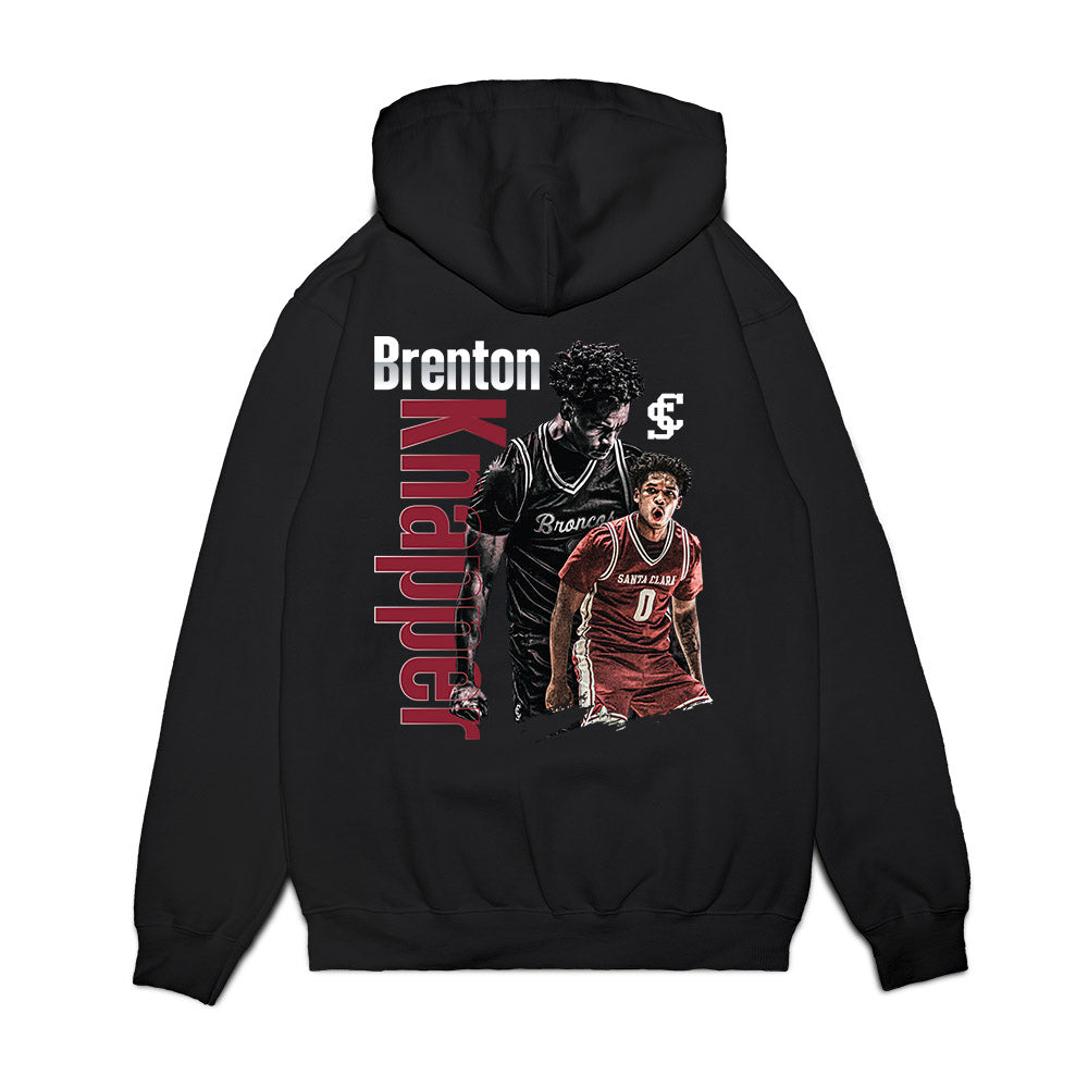 SCU - NCAA Men's Basketball : Brenton Knapper - Collage Premium Hooded Sweatshirt-1