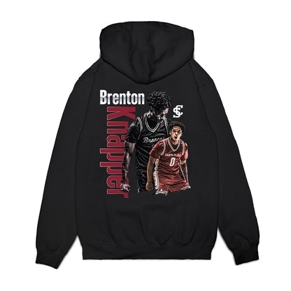 SCU - NCAA Men's Basketball : Brenton Knapper - Collage Premium Hooded Sweatshirt-1