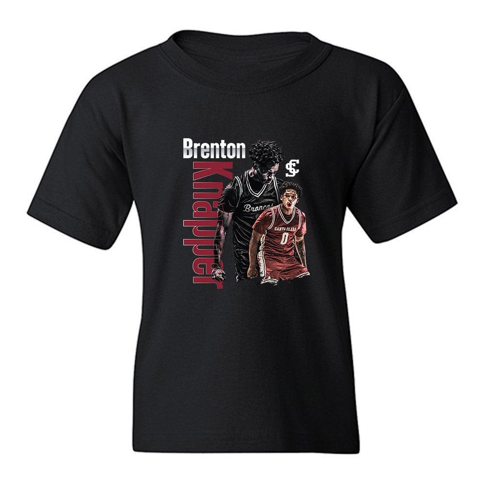SCU - NCAA Men's Basketball : Brenton Knapper - Collage Youth T-Shirt-0