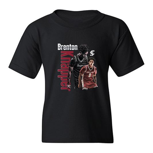 SCU - NCAA Men's Basketball : Brenton Knapper - Collage Youth T-Shirt-0
