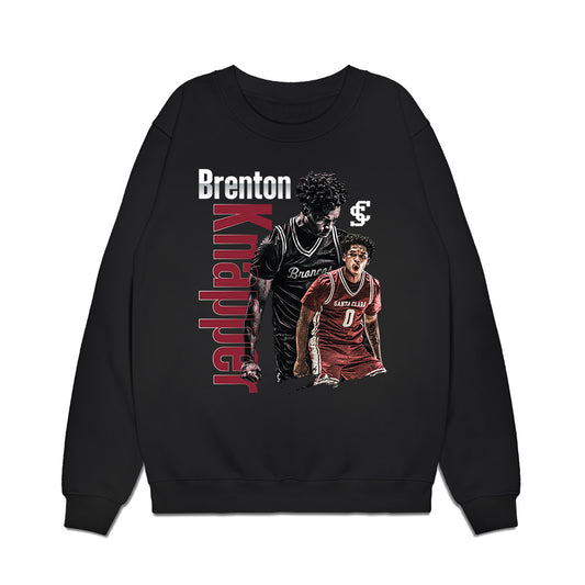 SCU - NCAA Men's Basketball : Brenton Knapper - Collage Premium Crewneck Sweatshirt-0