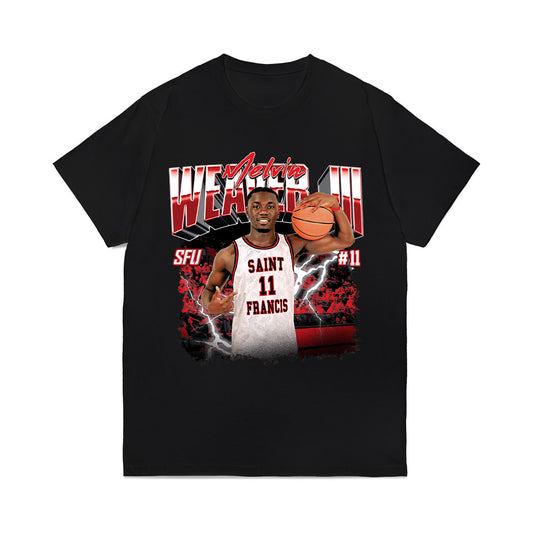St. Francis - NCAA Men's Basketball : Melvin Weaver III - Collage Comfort Colors T-Shirt-0