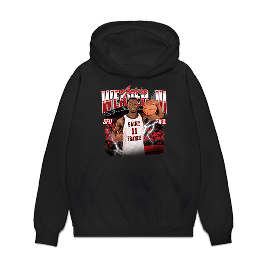 St. Francis - NCAA Men's Basketball : Melvin Weaver III - Collage Premium Hooded Sweatshirt-0