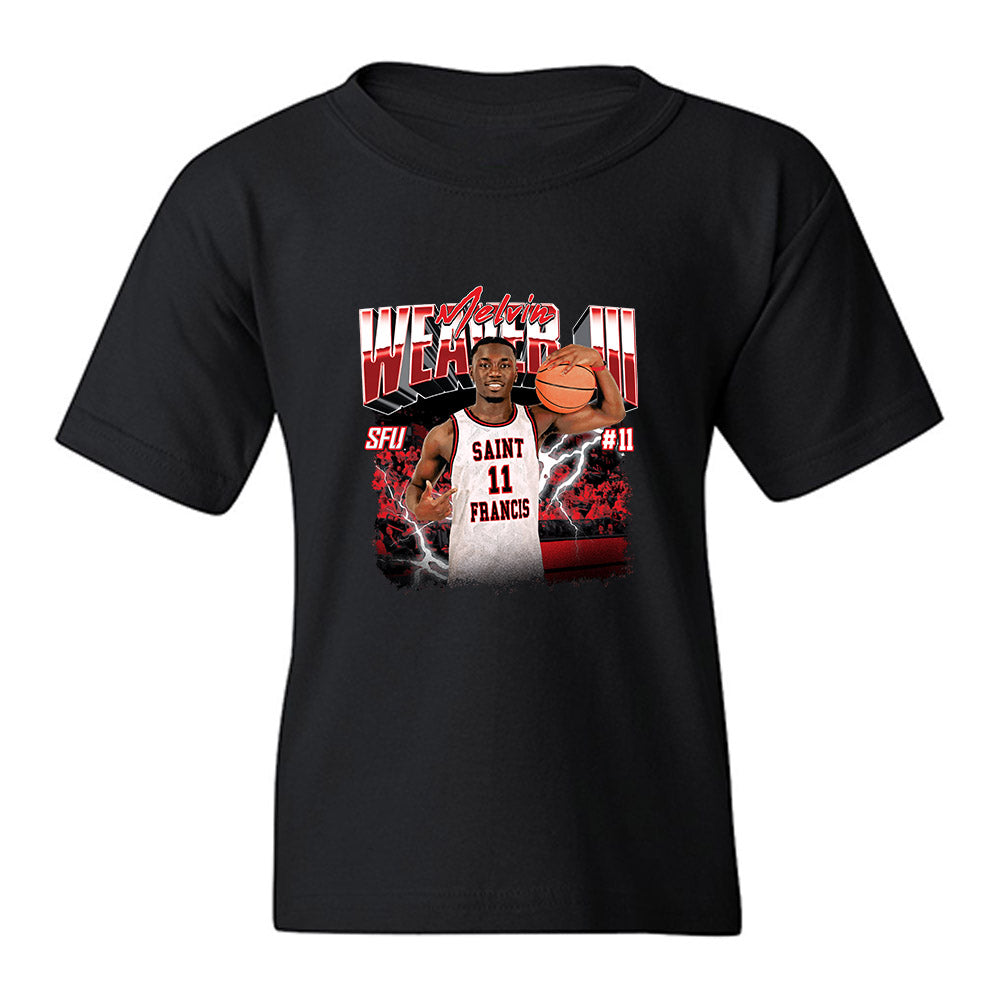 St. Francis - NCAA Men's Basketball : Melvin Weaver III - Collage Youth T-Shirt-0