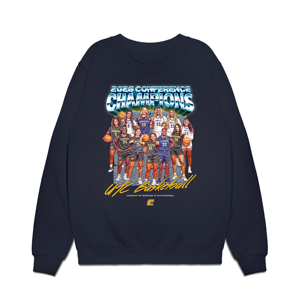 UTC - NCAA Women's Basketball : - Conference Champions Collage Premium Crewneck Sweatshirt-0