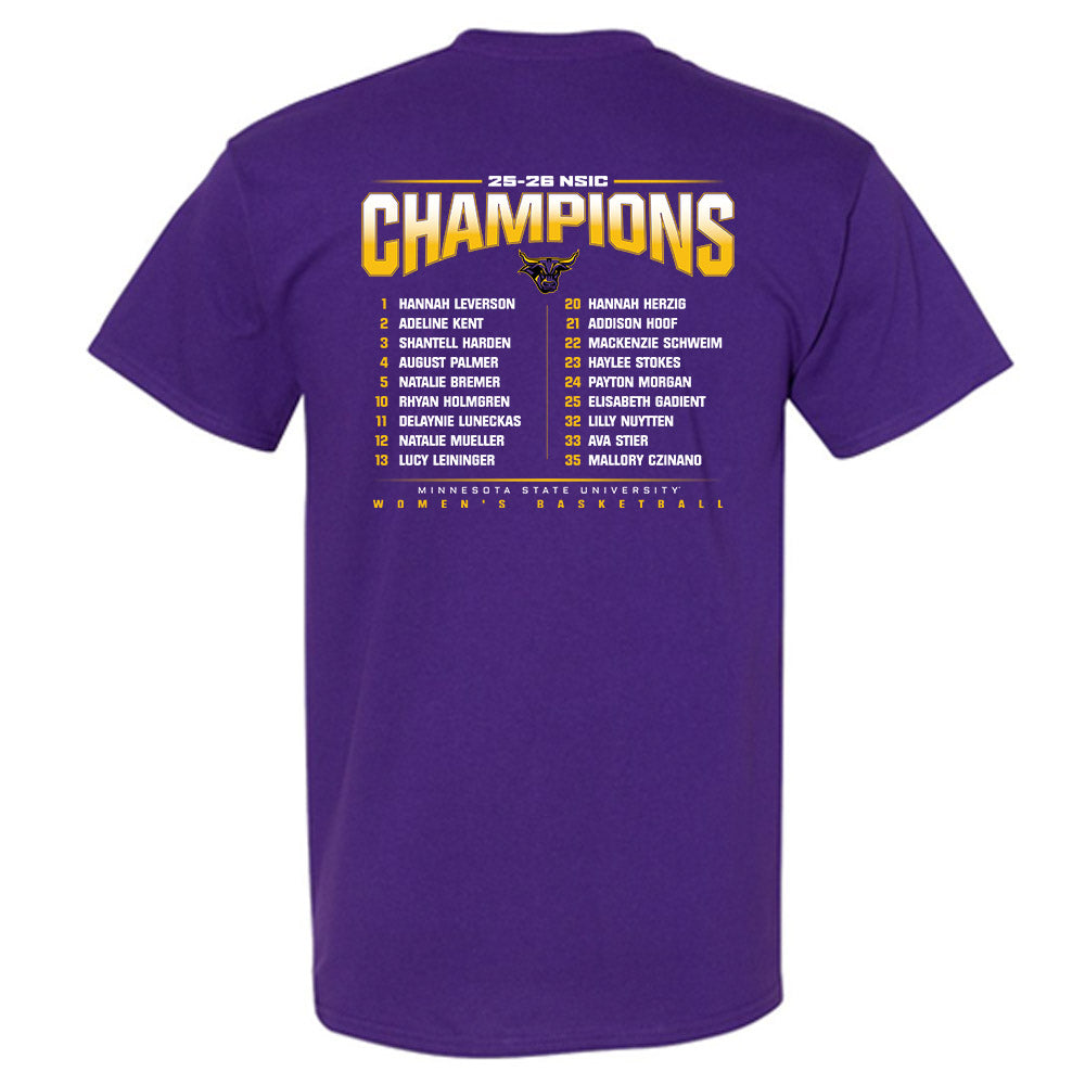 Minn. St. - NCAA Women's Basketball : - 25-26 NSIC Champions T-Shirt-1