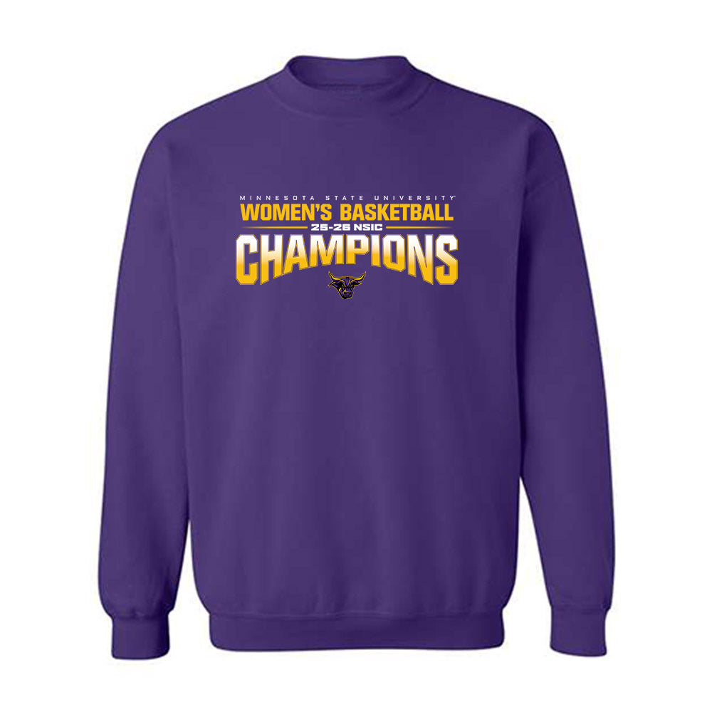 Minn. St. - NCAA Women's Basketball : - 25-26 NSIC Champions Crewneck Sweatshirt-0