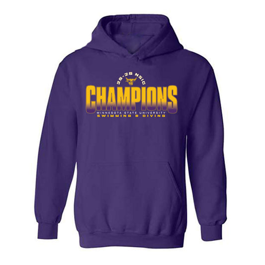 Minn. St. - NCAA Women's Swimming & Diving : Kaitlyn Hettiarachchy - 25-26 NSIC Champions Shersey Hooded Sweatshirt-0