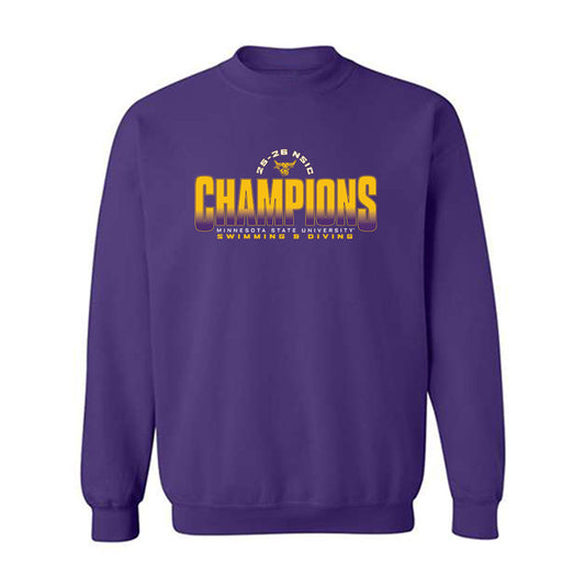 Minn. St. - NCAA Women's Swimming & Diving : Teresa Collingwood - 25-26 NSIC Champions Shersey Crewneck Sweatshirt-0