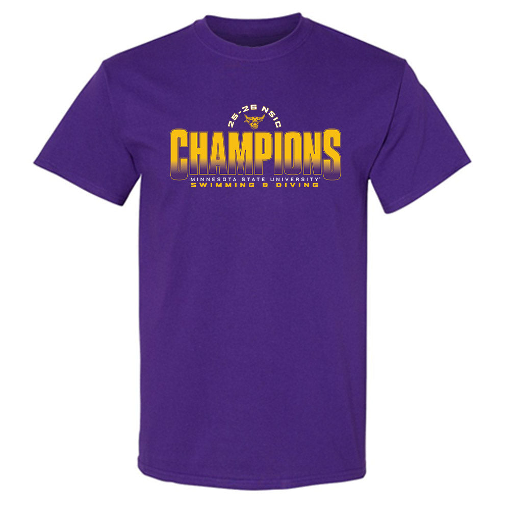 Minn. St. - NCAA Women's Swimming & Diving : Savannah Acker - 25-26 NSIC Champions Shersey T-Shirt-0