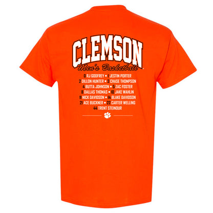 Clemson - NCAA Men's Basketball : - Roster T-Shirt-1
