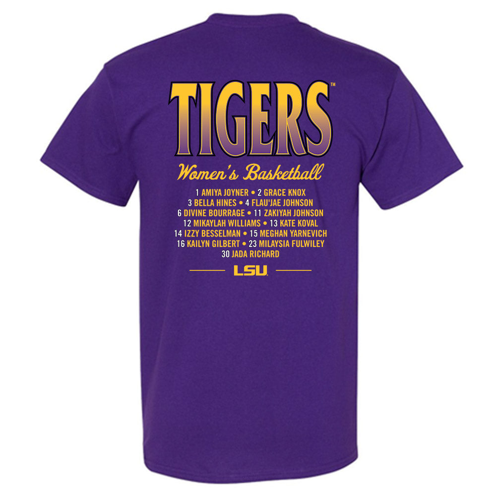LSU - NCAA Women's Basketball : - Roster T-Shirt-1