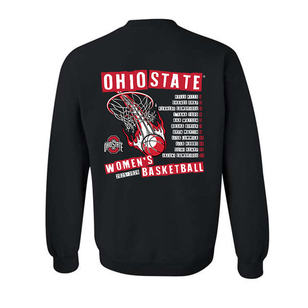 Ohio State - NCAA Women's Basketball : - 25-26 Roster Crewneck Sweatshirt-1