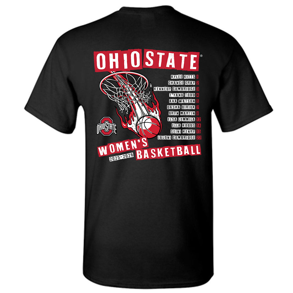 Ohio State - NCAA Women's Basketball : - 25-26 Roster T-Shirt-1