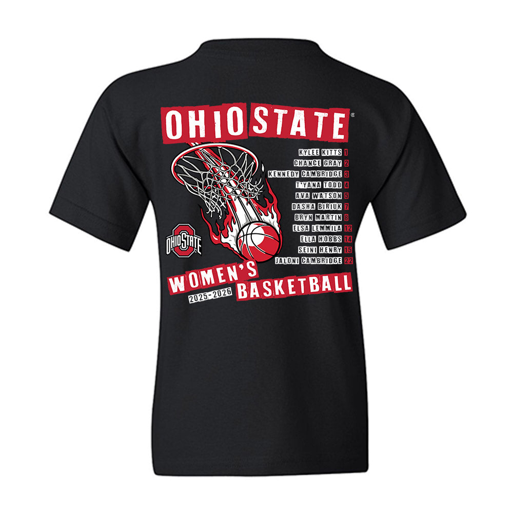 Ohio State - NCAA Women's Basketball : - 25-26 Roster Youth T-Shirt-1