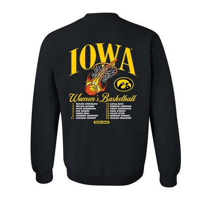 Iowa - NCAA Women's Basketball : - 25-26 Roster Crewneck Sweatshirt-1
