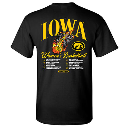 Iowa - NCAA Women's Basketball : - 25-26 Roster T-Shirt-1