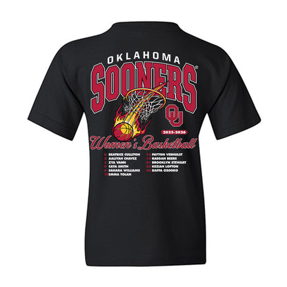 Oklahoma - NCAA Women's Basketball : - 25-26 Roster Youth T-Shirt-1