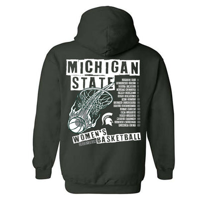 Michigan State - NCAA Women's Basketball : Roster Hooded Sweatshirt-1