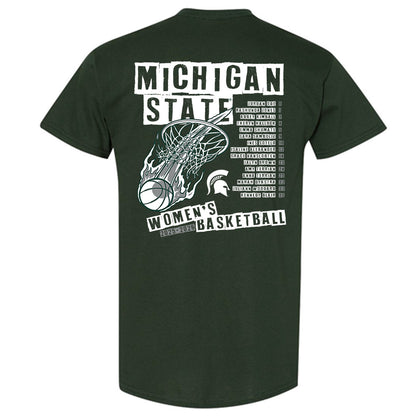 Michigan State - NCAA Women's Basketball : Roster T-Shirt-1