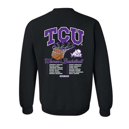 TCU - NCAA Women's Basketball : - 25-26 Roster Crewneck Sweatshirt-1