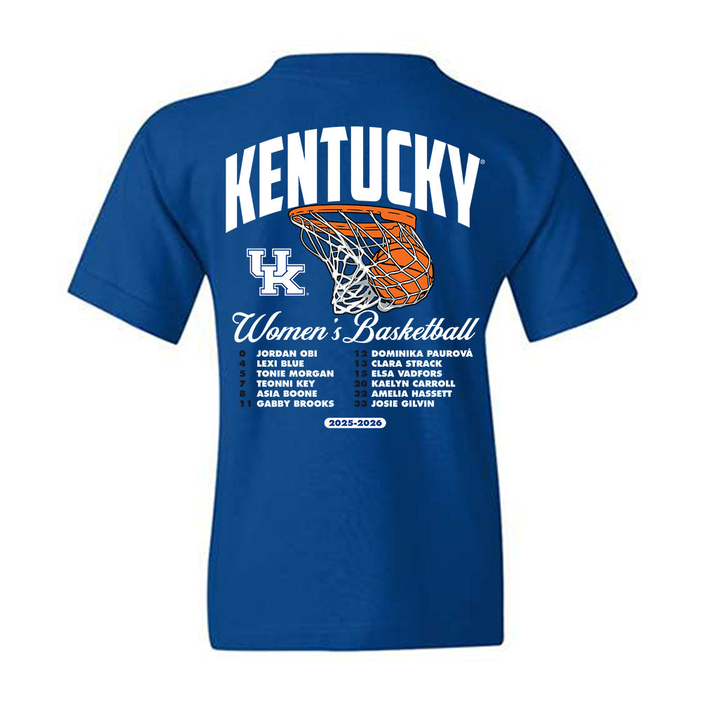 Kentucky - NCAA Women's Basketball : - 25-26 Roster Youth T-Shirt-1